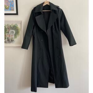 KNOT STANDARD Loro Piana System Black Trench Coat